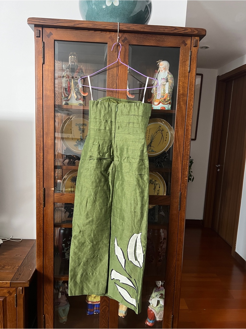Aje Jasmine Green Column Strapless Linen Midi Dress AU4/US0 NWT - Picture 15 of 16